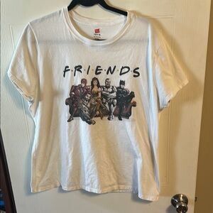 White Friends Graphic T-Shirt